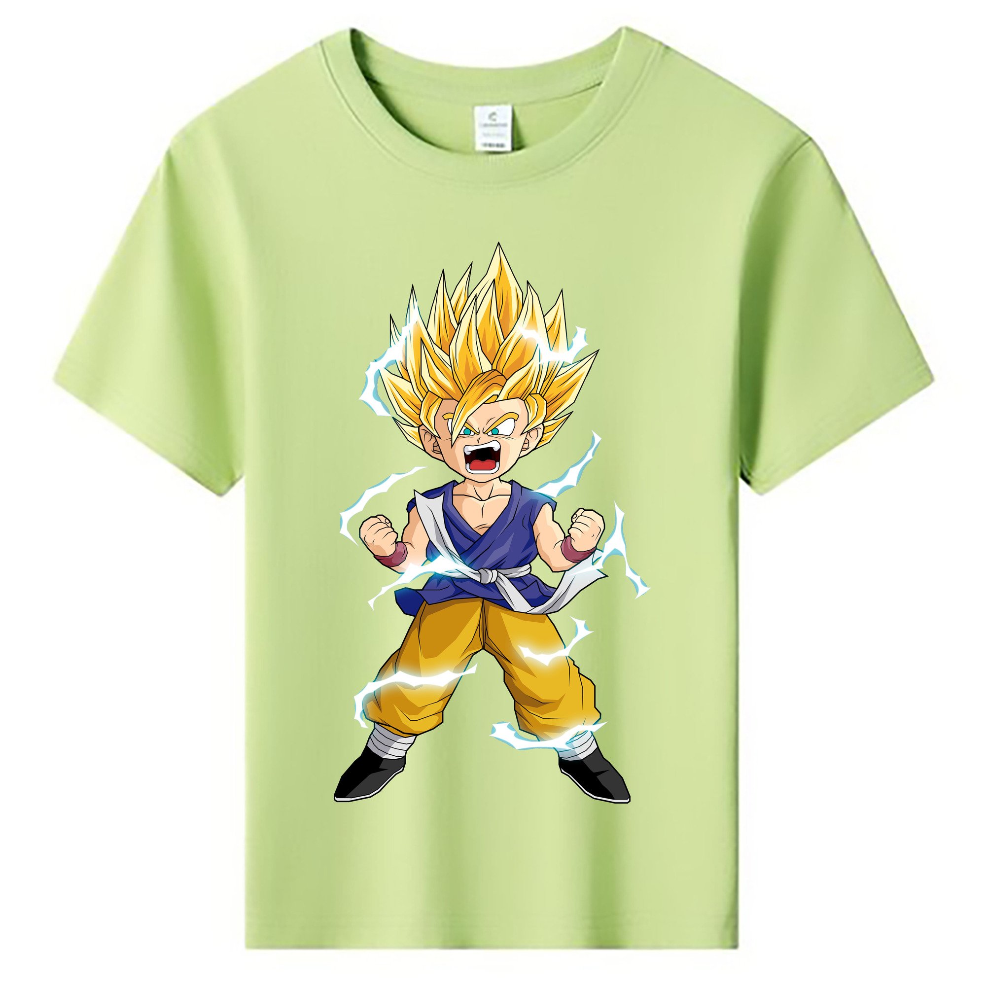 （画像用） ドラゴンボール 孫 悟飯（そんごはん）DRAGON BALL Son Gohan 綿100％キッズTシャツ（フロントプリント）